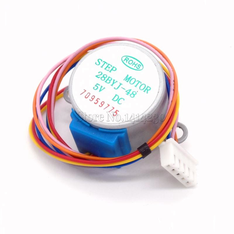 5Pcs 28BYJ-48 Stepper Motor DC 5V PIC MCU 4 Phase Valve Reduction Gear Ratio Step motor 28BYJ-48-5V
