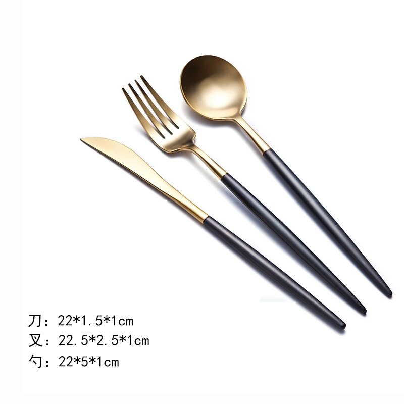 Nowoczesna zastawa stołowa złota szczotkowana stal nierdzewna zachodnia płyta patelnia robić steków czarna kwadratowa taca kryształowa poduszka hotelowa zastawa stołowa: 6