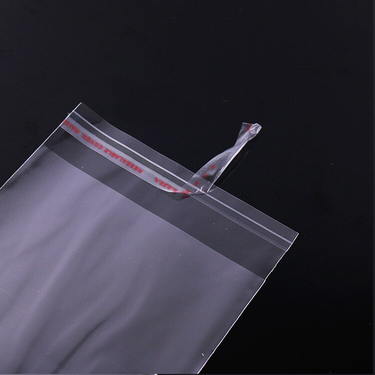 100 stks/partij Transparante Adhesive Self Seal Opslag Zakjes Multi Size Clear Plastic OPP Zakken Voor Sieraden Verpakking