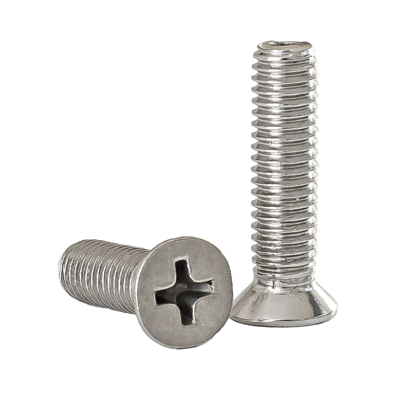 M1 M1.2 M1.4 M1.6 viti a testa svasata con impronta a croce bulloni a testa piatta Phillips in acciaio inossidabile 304 2 3 4 5 6 8 10 18 20mm