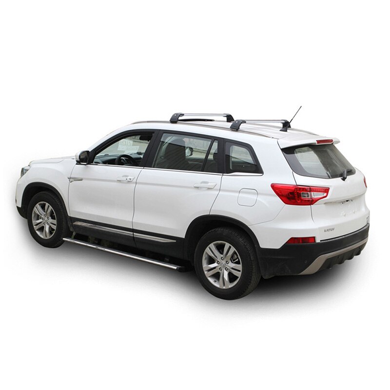 Supply 2PCS SUV Car Aluminum Alloy Side Bars Cross Rails Roof Rack Luggage Carrier Crossbar Fit For No Gap Between Rail And Roof