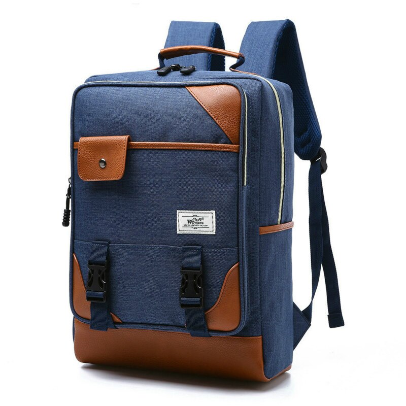 Casual Computer Backpack Light 15.6-inch Laptop Bag Lady Anti-theft Travel Backpack: Blue