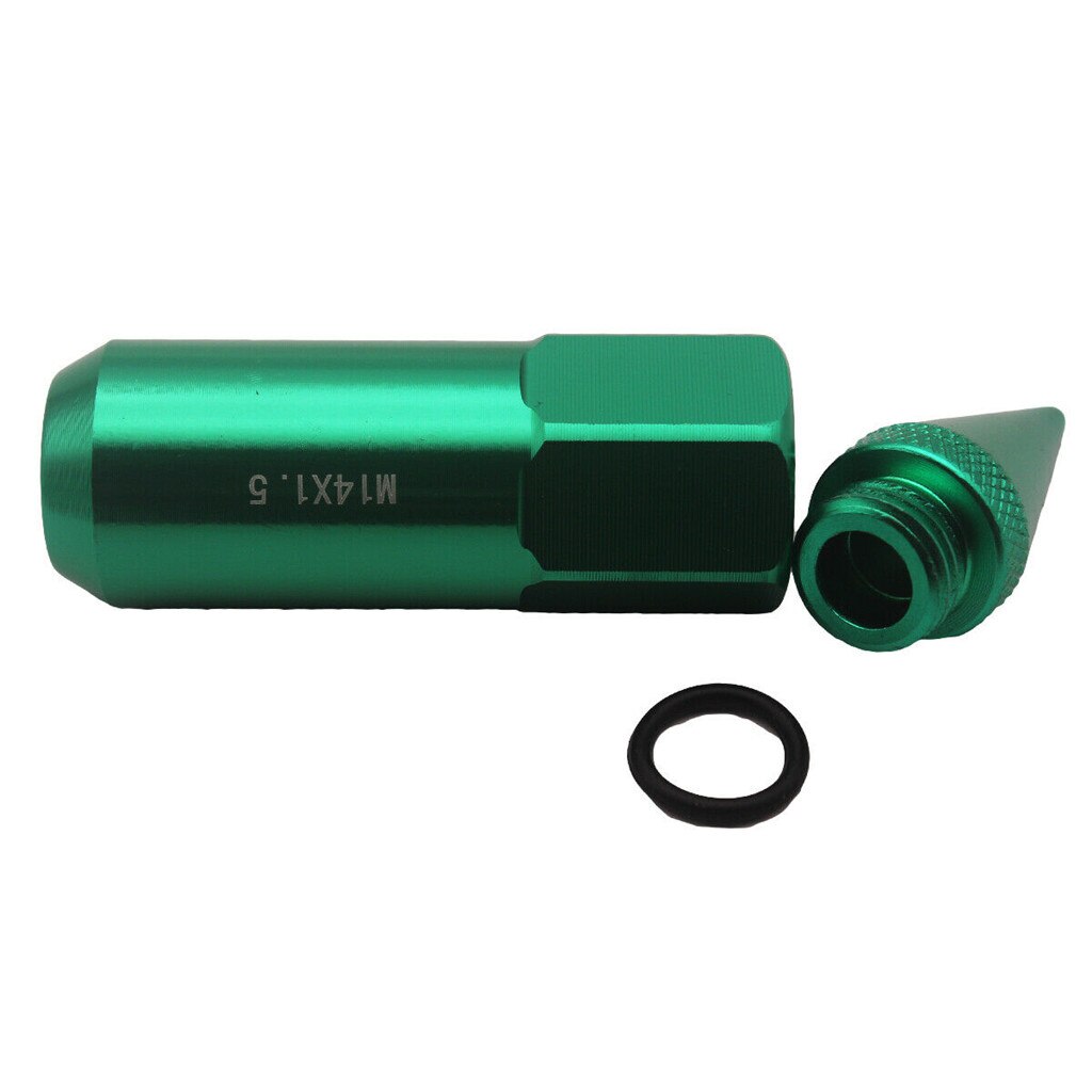 20Pcs M14X1.5 Extended 60Mm Aluminium Tuner Lugs Noten Wielen/Velgen