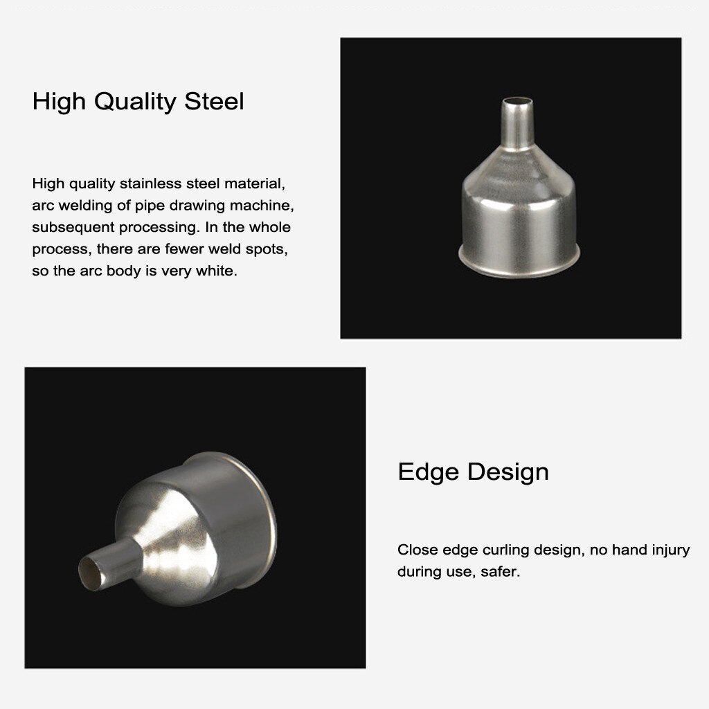 Small Mouth Mini Stainless Steel Bar Wine Flask Funnel for Filling Hip Flask Beer Liquid Bar Kitchen Tools Transferring Liquid