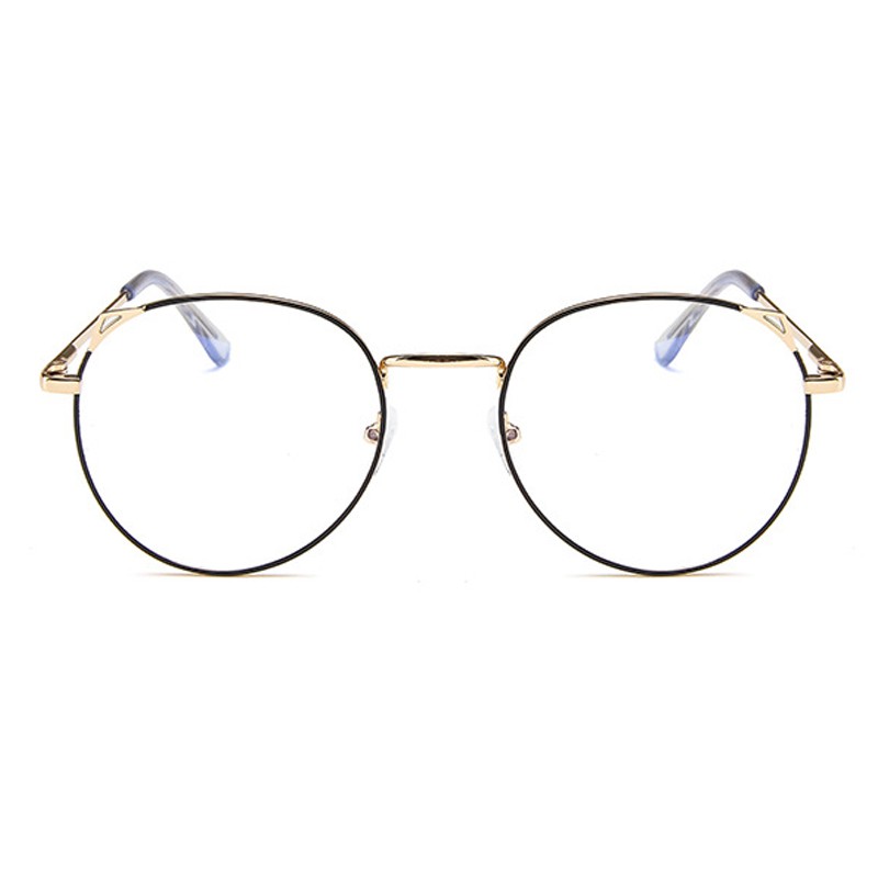 Computer Glasses Eyewear Frame Anti Blue Light Game Glasses Cat eye Anti Glare Eyeglasses Frame Women Round Clear Lens Glasses