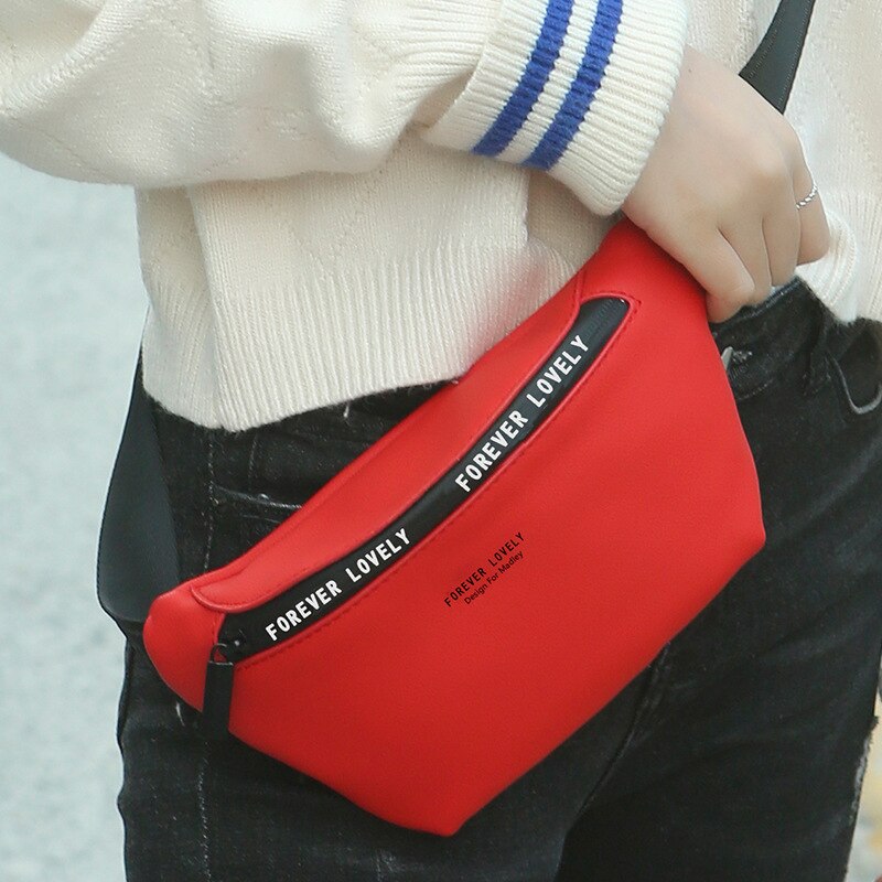 Waist Bags For Women Crossbody Bag Leather Chest Purse Casual Travel Pack Mini Leg Pack Female Waist Belt Bag Chest Phone: Red chest bag