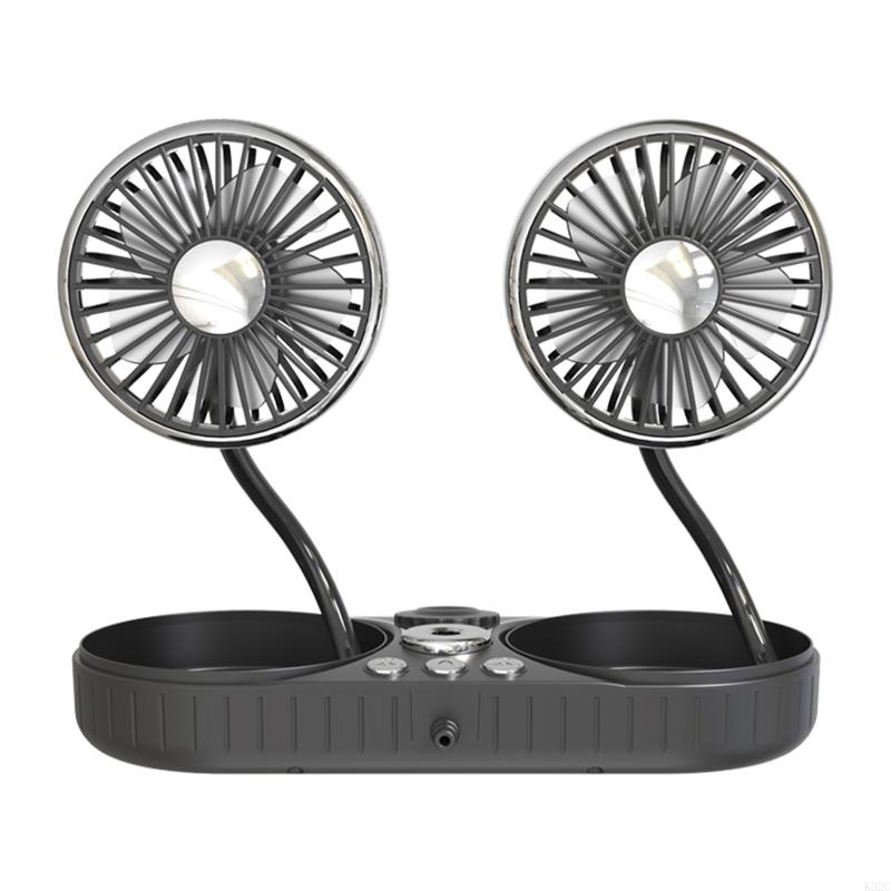 K32C Driver 2 in 1 Humidifier Fan USB Dual for Head Car Cooling Fan 360 Degree Campin: Default Title