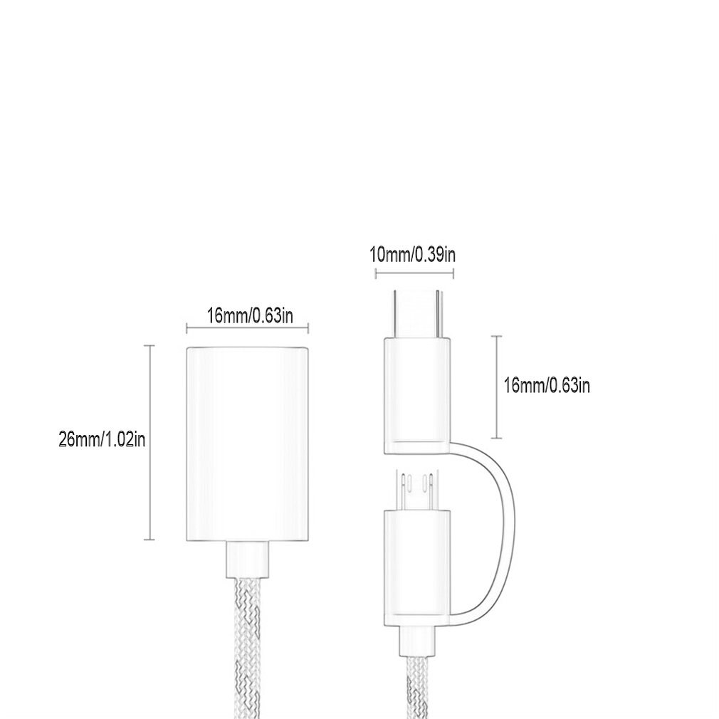 Android Type-c One-to-two Conversion Cable Android Type-c One-to-two Conversion Cable Type-c Two-in-one Adapter