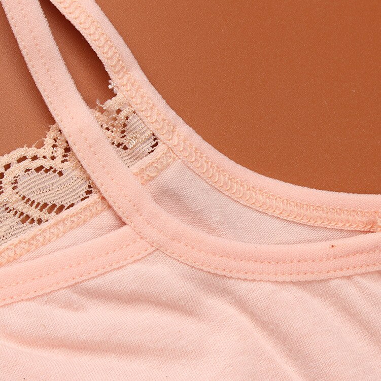 Children's brassiere development period lace edge bra vest ventilating half body, breast wrapping, students' pure cotton sling