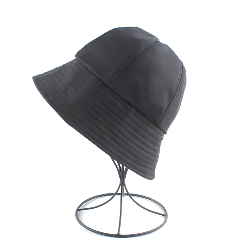 Sommer solhatte til kvinder koreansk foldbar sort bøttehat klokkeformet fiskerhat afslappet bøttehat