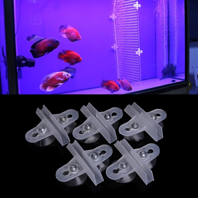 5 stk akvariefisk tank skille sugekopp skille plast ark holder sett  e15b