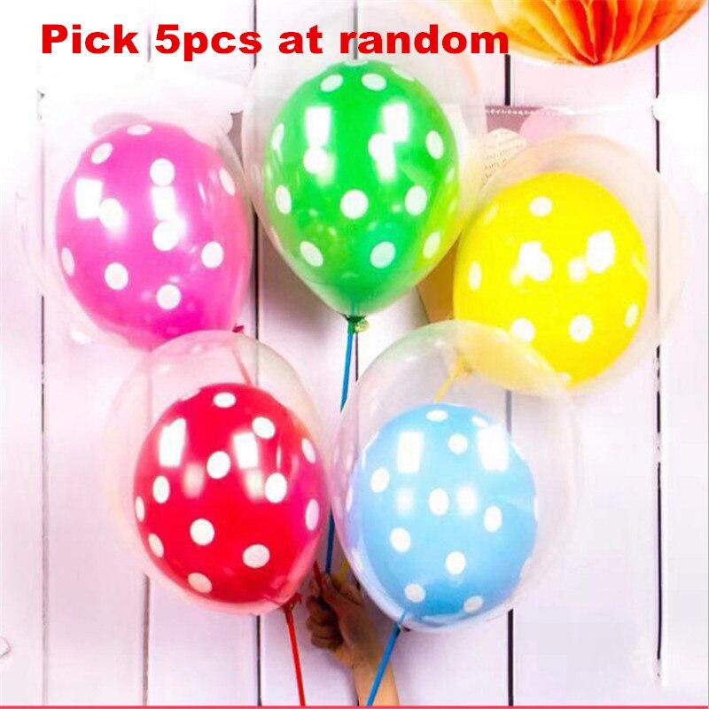 12-Inch Double-Layer Transparent Latex Balloon Birthday Party Decoration Baby Shower Mix and Match: Fluorescence Yellow
