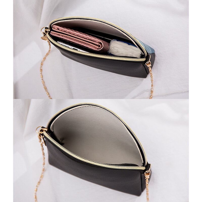 Girl Crossbody Bags Mini Stylish Pattern Messenger Bags Shell Shape Shoulder Bag SER88