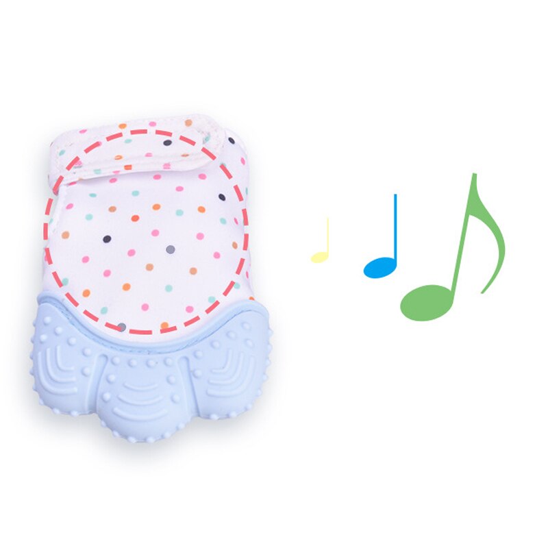 Baby Silicone Teether Gloves Animal Palm Bite Chew Training Toys Squeaky Grind Baby Teething Protect Anti-bite Gloves BPA Free