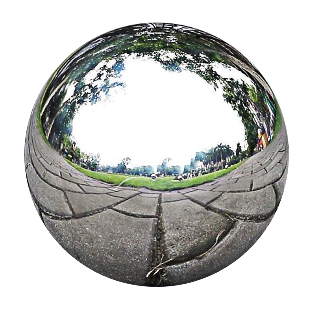 Edelstahl Spiegel Poliert Kugel Hohle Runde Ball Ich bin Freien Garten Ornamente Garten Statuen