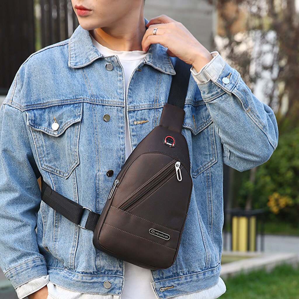 Men Casual Chest Bag Messenger Crossbody Bag Handbag Single Should Bags mochila masculina#10