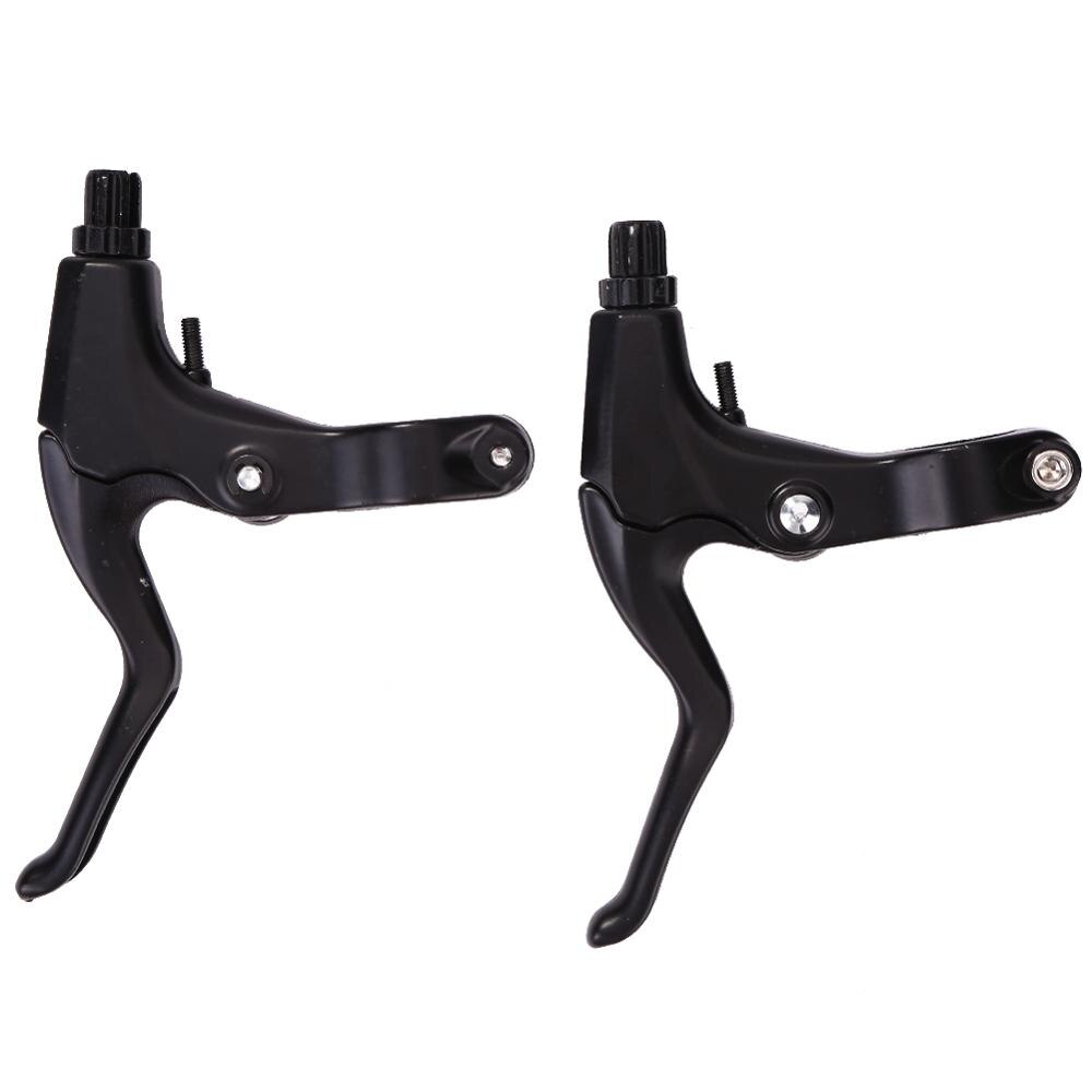 Set remgrepen aluminium Zilver / zwart remhendels voor de fiets Set remgrepen aluminium Zilver / zwart remhendels voor de fiets