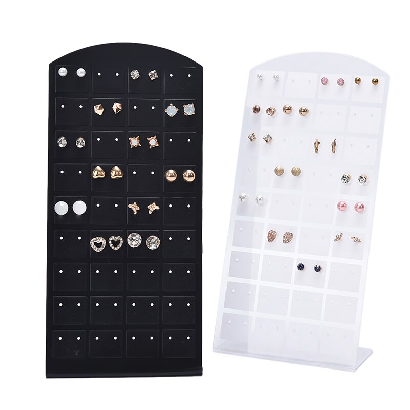 1PC Jewelry Earring Ear Studs Organizer Stand Holder Show Display Rack Showcase