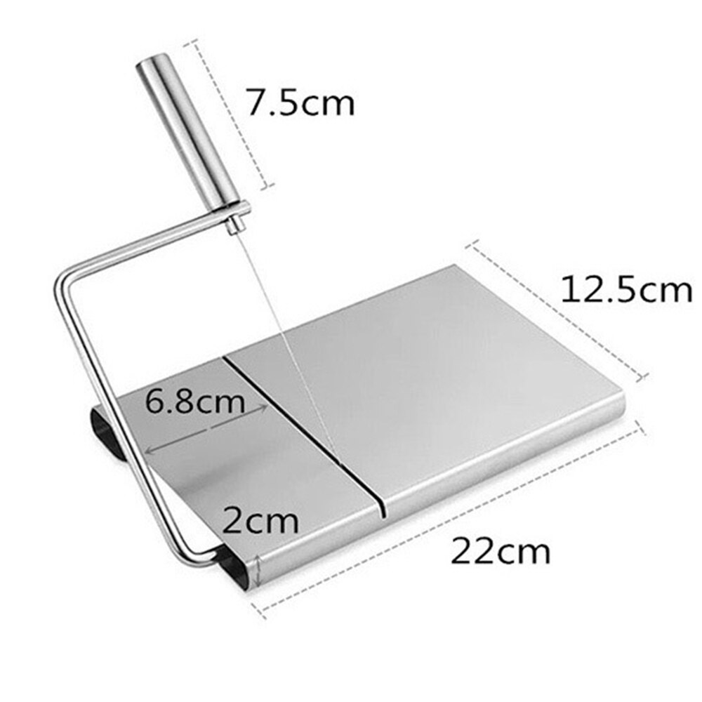 Rebanador de queso duro semiduro, separador de pan, rallador de ensalada de frutas con bandeja, herramienta para hornear, utensilio de cocina, 1 ud.