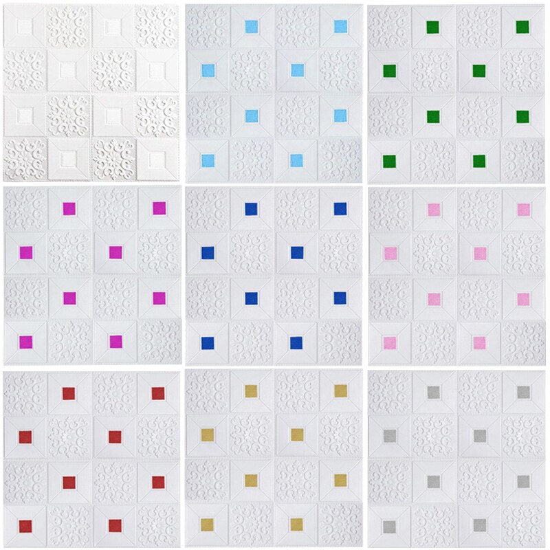 self-adhesive3D ceiling wall stickers Roof ceiling decorative stickers for living room bedroom TV background foam wallpaper