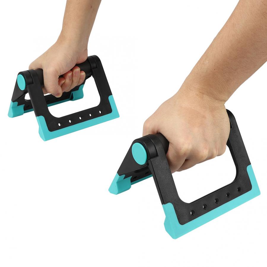 2pcs Portable Push Up Bracket Stand Stainless Steel Anti-slip Push Up Fitness Bars Abdominal Trainer Fitness Training Equipment