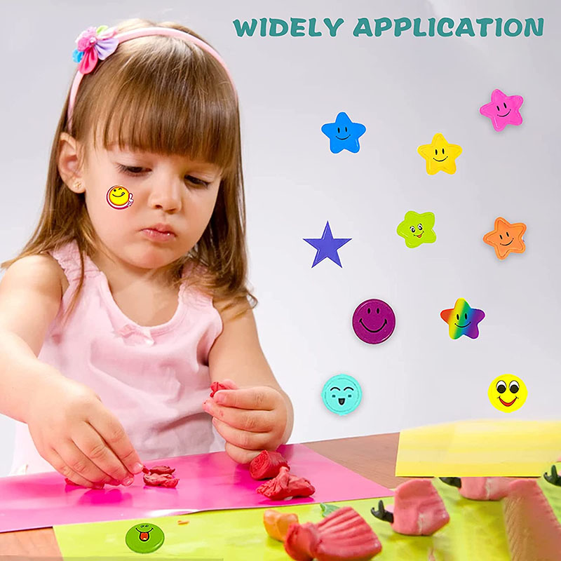 30/60 hojas de pegatinas de recompensa para niños, tabla de comportamiento de puntos y estrellas coloridas, pegatina para álbum de recortes, suministros para estudiantes y profesores