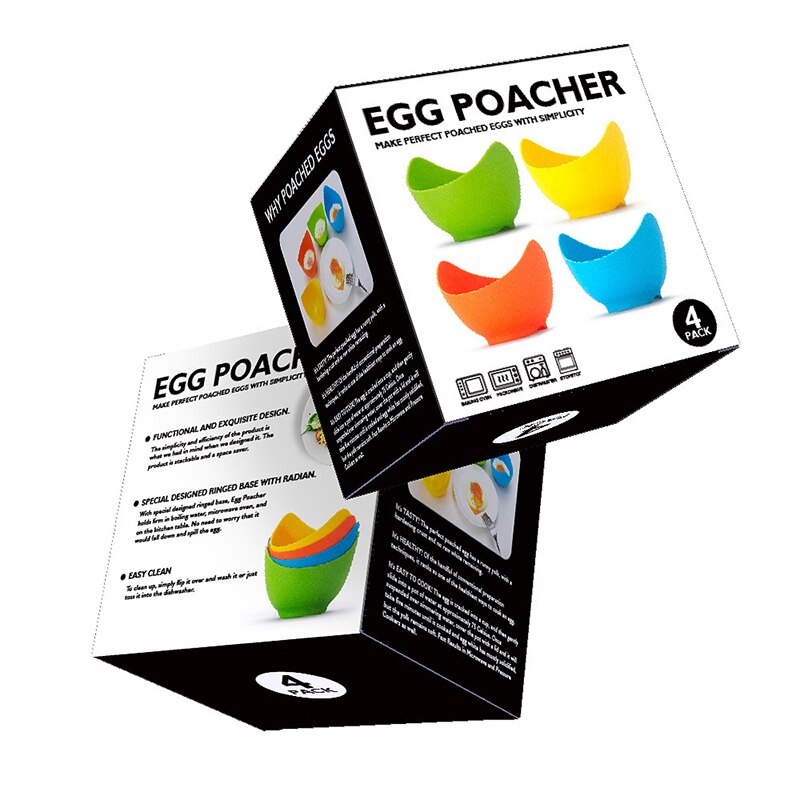 High temperature resistant silicone egg steamer non-stick egg cooker silicone egg cooker silicone egg tray egg cooke