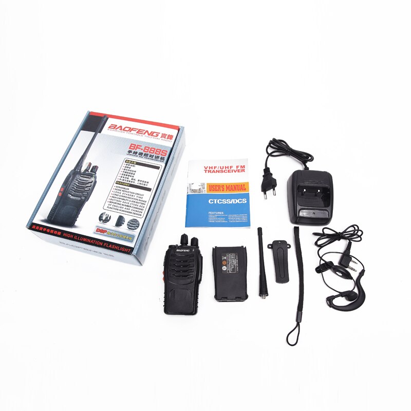 1 Of 2 Stuks Baofeng BF-888S Walkie Talkie 5W Two-Way Radio Draagbare Cb Radio Uhf 400-470Mhz 16CH Comunicador Zender Transceiv