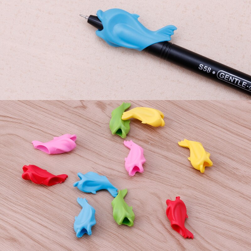 10 Uds. De Portalápices para niños, herramienta de corrección de postura, pluma de sujeción para escritura, B2QF