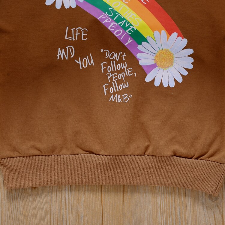 Citgeett Autunno Bambini Dei Ragazzi Delle Ragazze di Autunno Della Camicia Girocollo Manica Lunga casuale Del Fumetto patchwork Primavera T-camicia