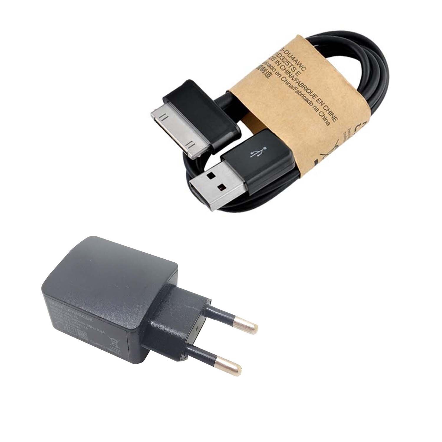 30pin usb charger data cable for Samsung Galaxy Tab SGH-1987 Tab SCH-1800 Tab SPH-P100 Tab SGH-T849 Tab 7.0 Plus Tab 7.7 3feet: EU wall charger