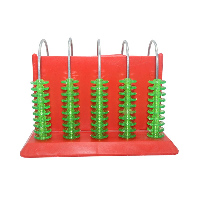 1 Pcs Mathematics Teaching Equipment Abacus Counter Student With 5 files Demonstration Teaching Equipment Early Education Toys: Default Title
