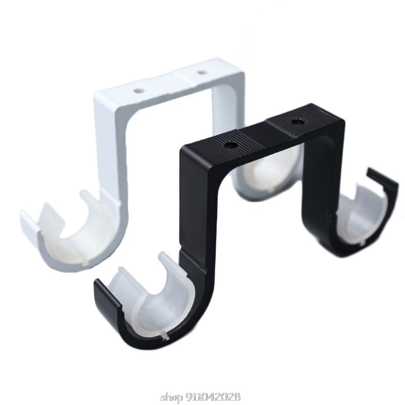 Soportes de varillas dobles para cortinas soporte de gancho para colgar en el techo, decoración del hogar, N18 20, 2 unidades