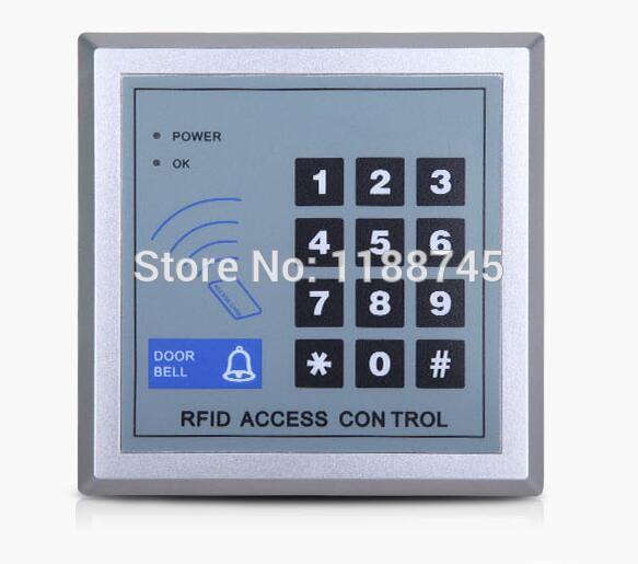 Full Kit RFID Door Access Control system of 280kg 620LB Magnetic lock 110-240V AC Door Entry keypad 10 Key Fobs EXIT Button