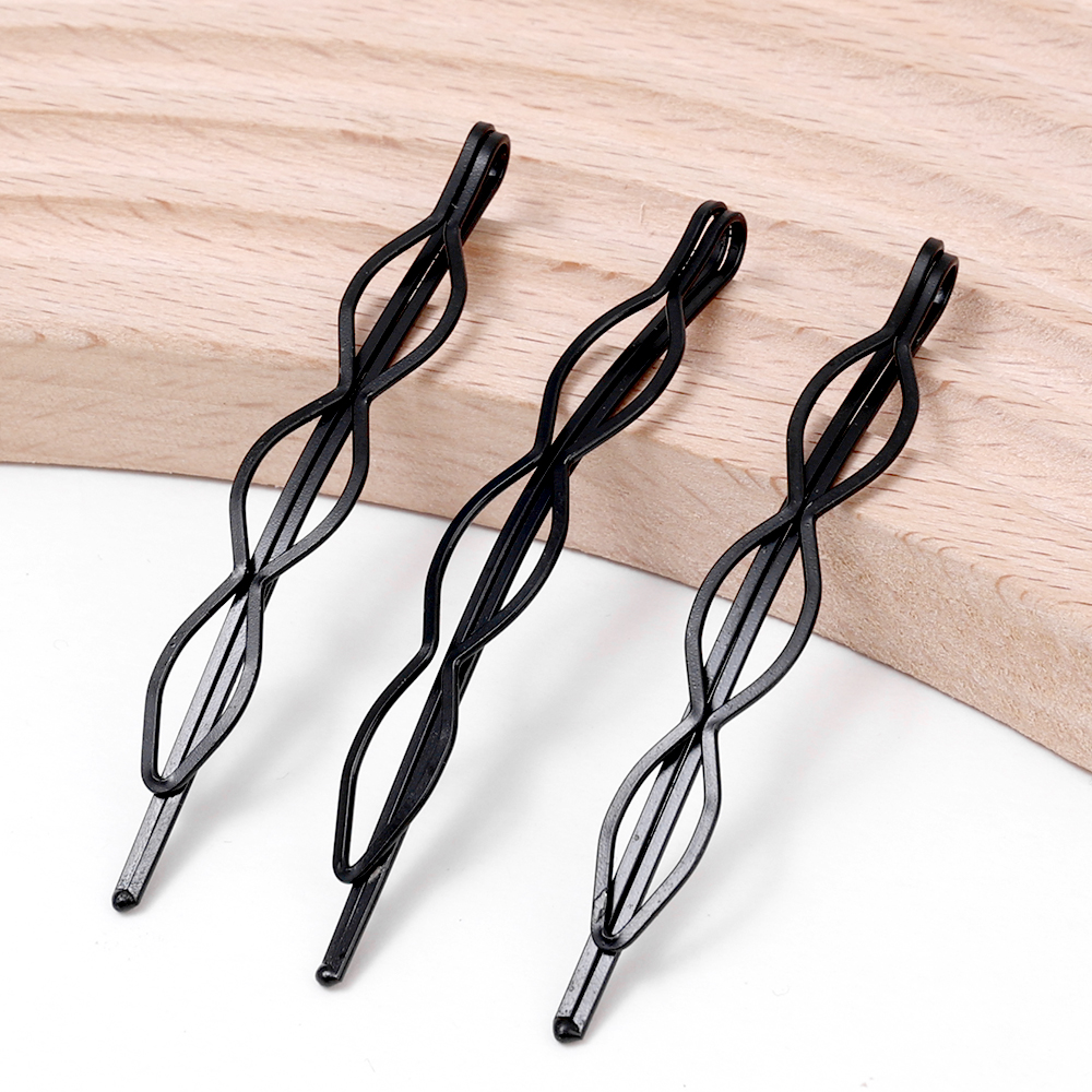 1/20 pçs feminino bb presilhas bobby pin metal preto grampos de cabelo snap bandana grampos de cabelo menina fix acessórios de estilo de cabelo: XXS / Rosa
