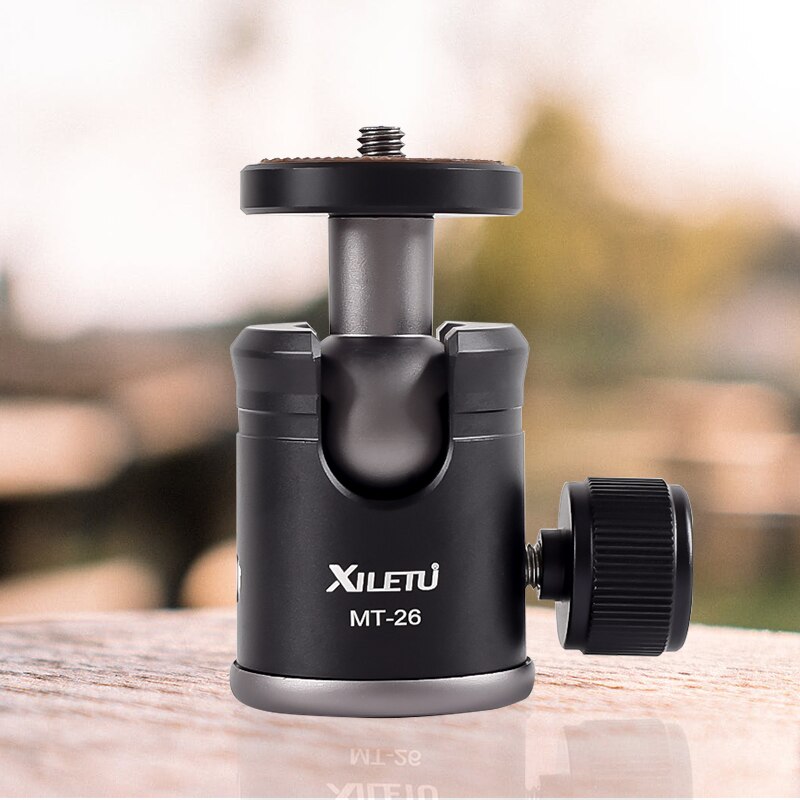 Xiletu MT26 Aluminium Metal Mini 360 Graden Tripod Ball Head Panoramisch Hoofd W 1/4 Schroef Voor Dslr Gopro