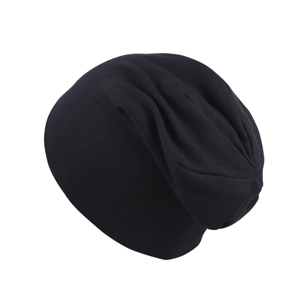 Leuke Effen Kleur Baby Kids Beanie Cap Jongens Meisjes Baby Warm Katoen Gebreide Muts Zachte Warme Beschermen Uw Baby Hoofd in Koud Weer: Black