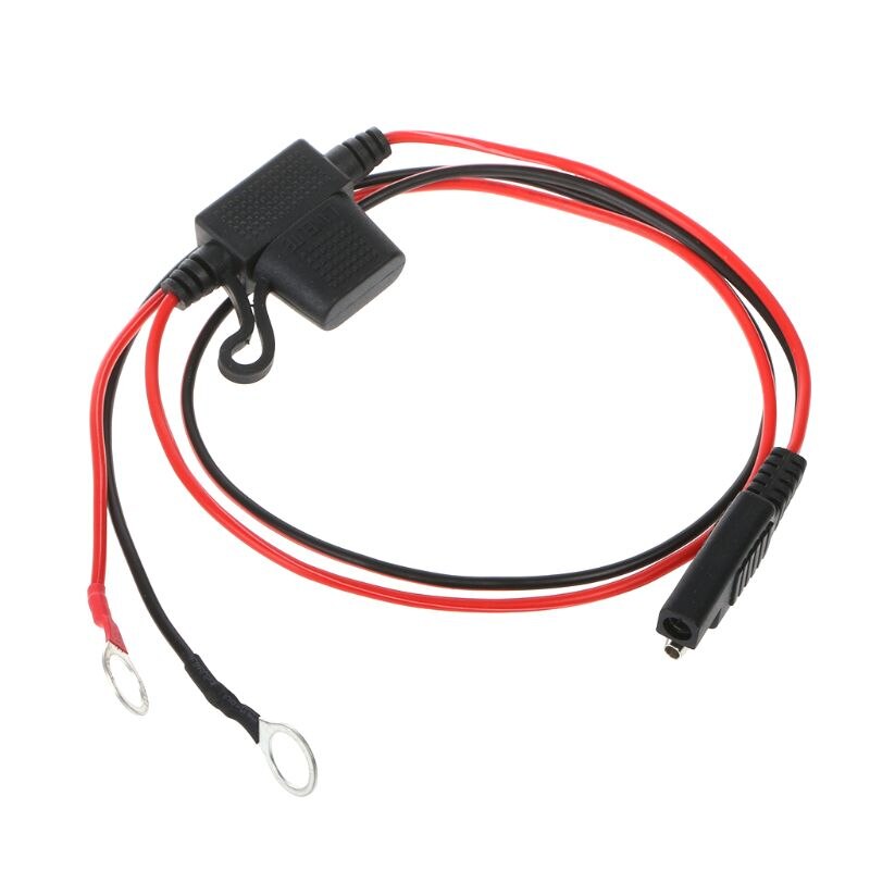 12 v motocicleta carregador de bateria terminal anel conector cabo saída de conexão