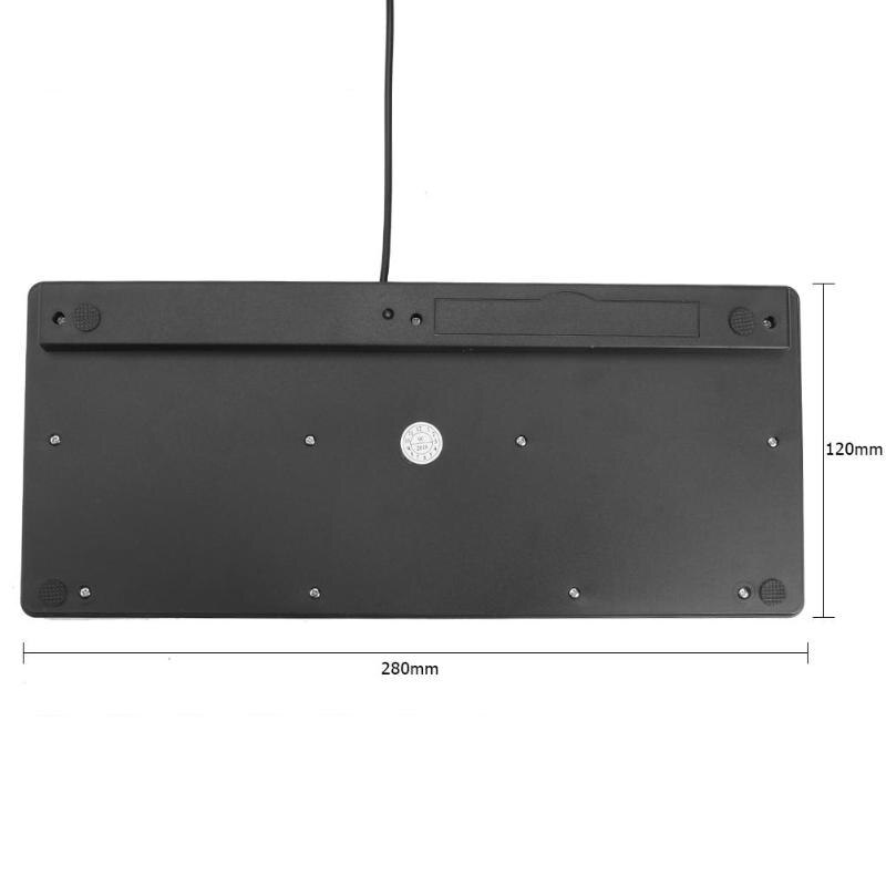 Durable Keyboard Multi-function K1000 Super Slim USB Mini Multimedia Wired Keyboard Waterproof Kaypad for Laptop