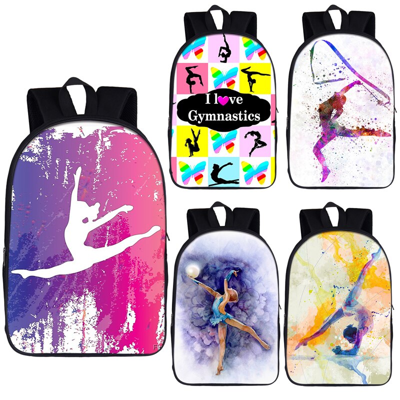 Gimnastyka Art plecak mężczyźni kobiety Laptop plecak podróżny gimnastyczka chłopcy dziewczęta dzieci torby szkolne plecak