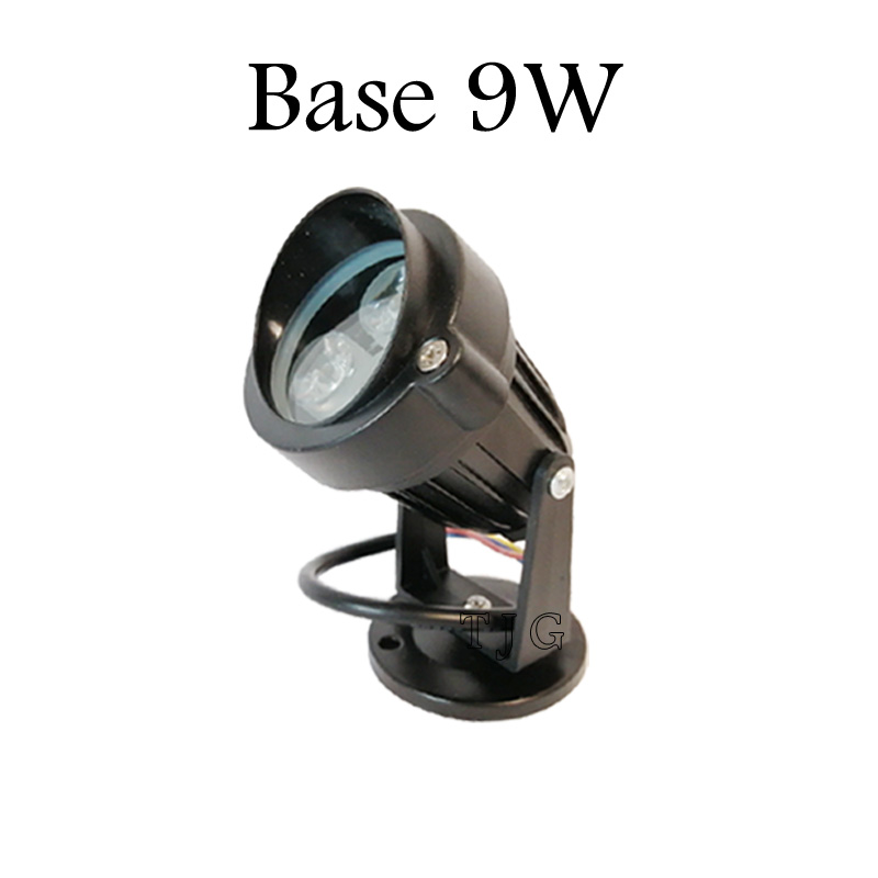 Udendørsbelysning havespotlight stativ led-plænespotlight 3w 9w udendørslamper  ip65 vandtæt havelampe  ac110 v 220v: Grøn / 81-100w