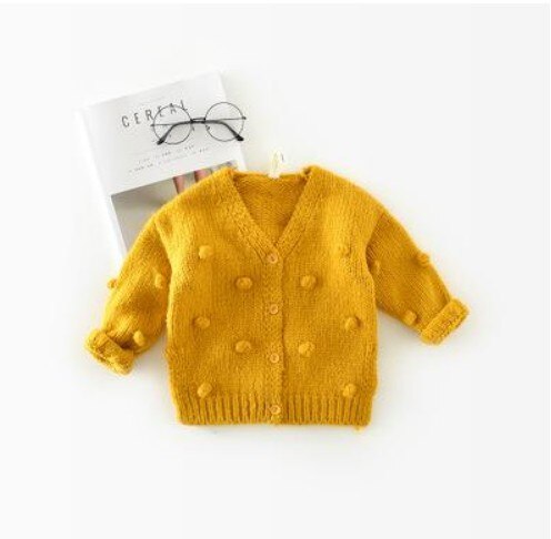 1-3 Jaar Oude Baby Meisje Trui Kind 17 Winter Bal In Hand Down Trui Vest Jacket Vest Voor meisjes: yellow / 18m