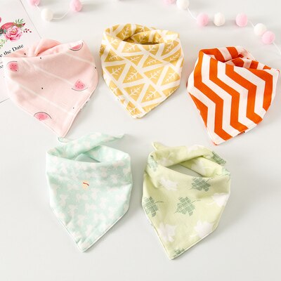 4 Stks/pak Baby Sjaal Burp Doek Bandana Katoen Slabbetjes Pasgeboren Baby Jongen Meisje Peuter Herfst Winter Sjaal Waterdicht Bib: 16