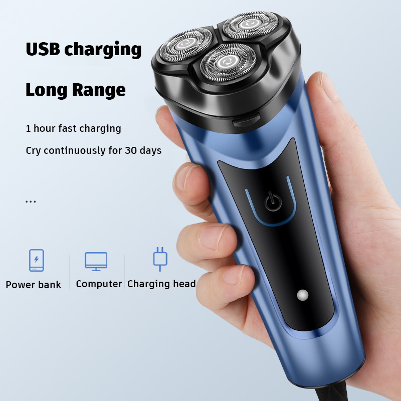 Scheerapparaat voor mannen USB elektrisch scheerapparaat Krachtige baardscheermachine Elektrisch scheerapparaat Oplaadbaar Waterdicht