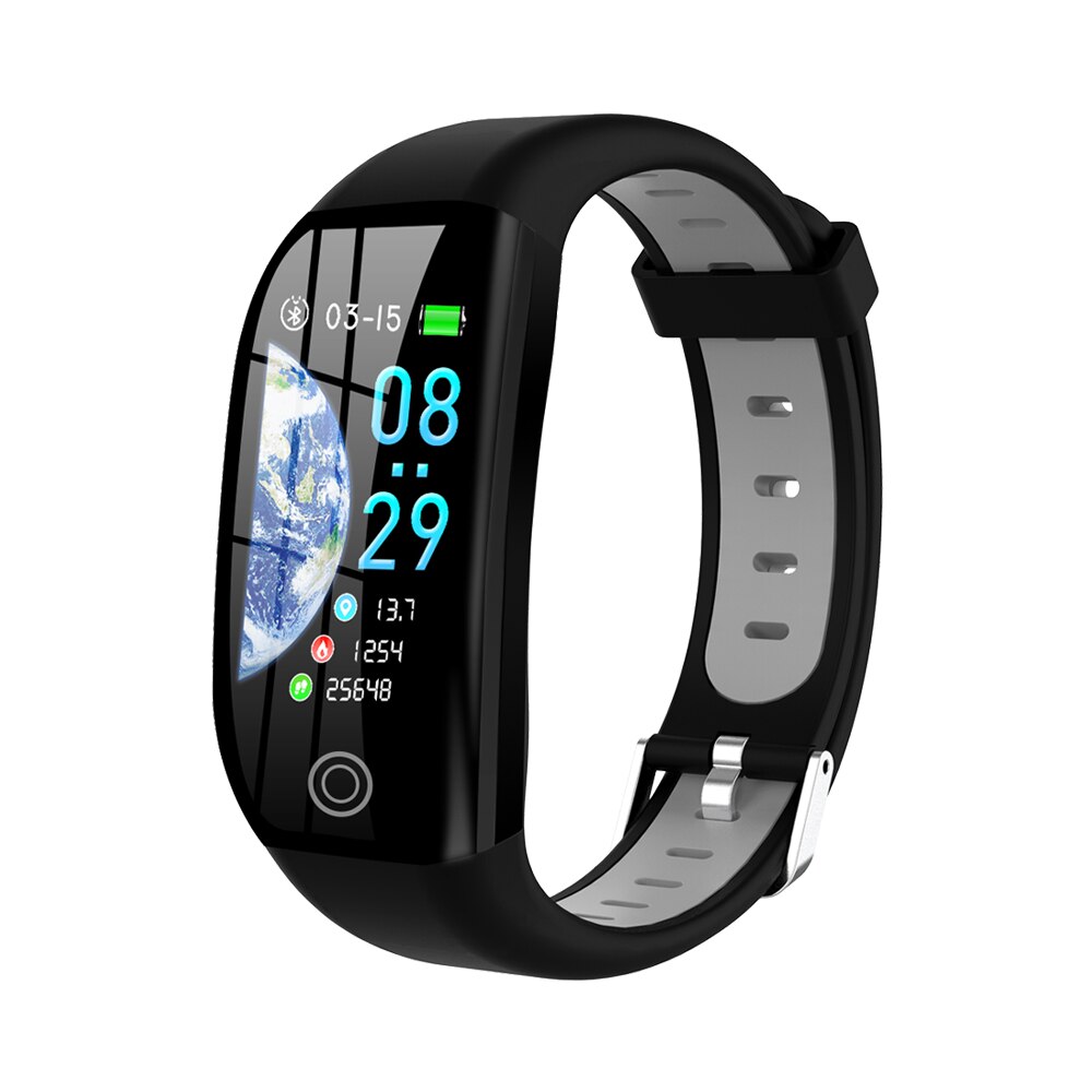 F21 Fitness Trackers IP68 Waterproof Activity Tracker IP68 Waterproof Heart Rate Blood Pressure Sleep Monitor for Women Men Kids: Gray