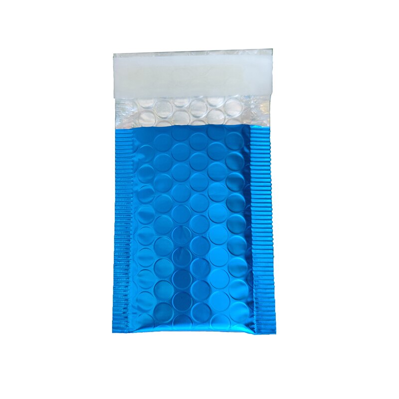 50Pcs 14 Sizes Bubble Mailer Matte Blue Aluminum Foil Bubble Envelope Padded Mailing Bag Waterproof Bag with Bubble