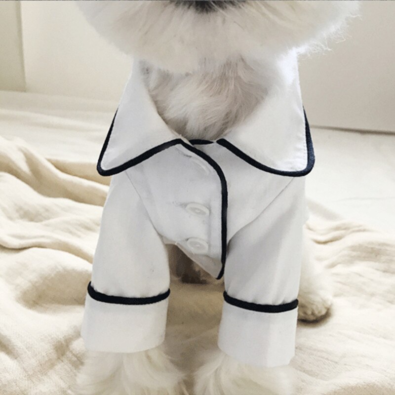 French Style Pet Pajamas Dog Clothes Shirt Jumpsuit for Teddy Chihuahua