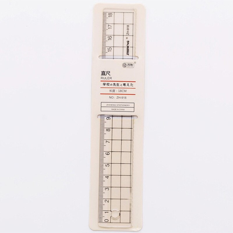 Math Geometry Tool Plastic Clear Ruler Sets Includes Straight Rule Triangle Ruler Protractor Kit for Student School Office