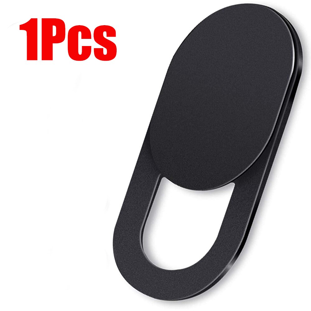 1/5/10/20 Pcs Webcam Cover Laptop Camera Cover Slider Telefoon Antispy Voor Ipad Pc Macbook Tablet Lenzen privacy Sticker: 1Pcs-Black