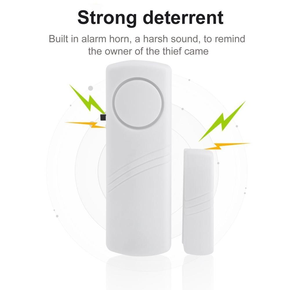 Timbre inalámbrico de seguridad de la Oficina, alarma antirrobo con Sensor magnético, fácil de instalar